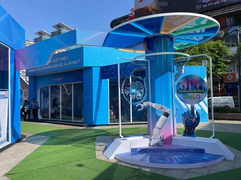 Gian hàng công nghệ AI và Robot GRECO 2025